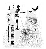 Stampers Anonymous Trick-Or-Treat Tim Holtz Cling Stamps