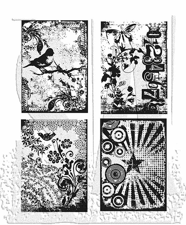 Stampers Anonymous Eclectic Palette Tim Holtz Cling Stamps