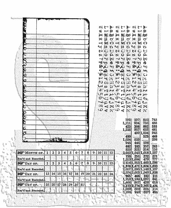 Stampers Anonymous School Desk Tim Holtz Cling Stamps