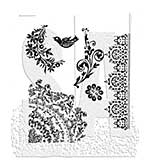 Stampers Anonymous Floral Tattoo Tim Holtz Cling Stamps