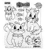 Stampers Anonymous Purrfect Dylusions Cling Stamps