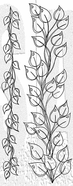 Stampers Anonymous The Longer The Leaf Dylusions Cling Stamps