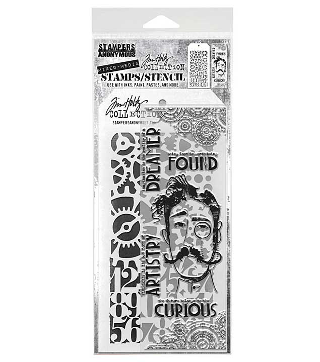 SO: Stampers Anonymous Mixed Media #37 Tim Holtz Stamps + Stencil