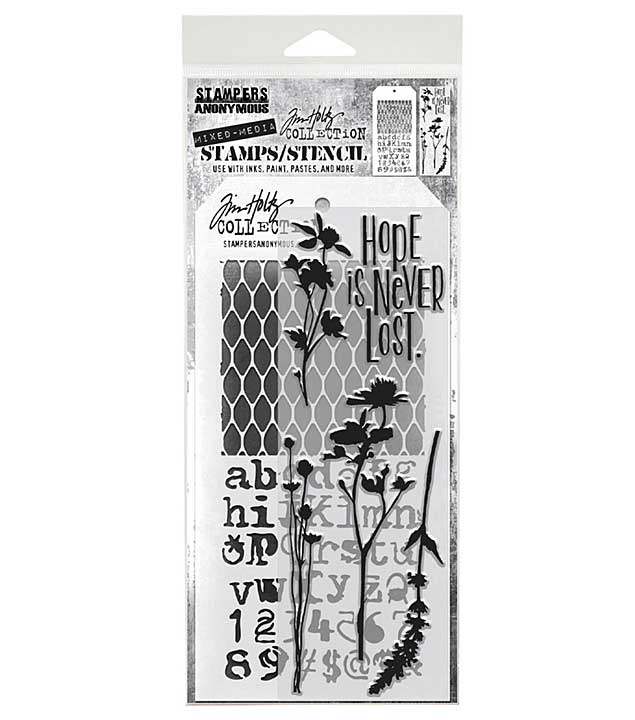 SO: Stampers Anonymous Mixed Media #21 Tim Holtz Stamps + Stencil