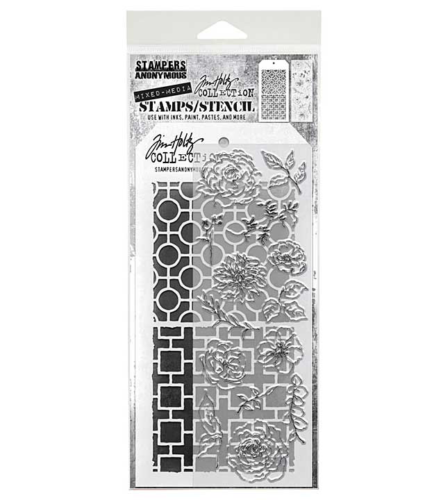 Stampers Anonymous Mixed Media #61 Tim Holtz StampsStencil