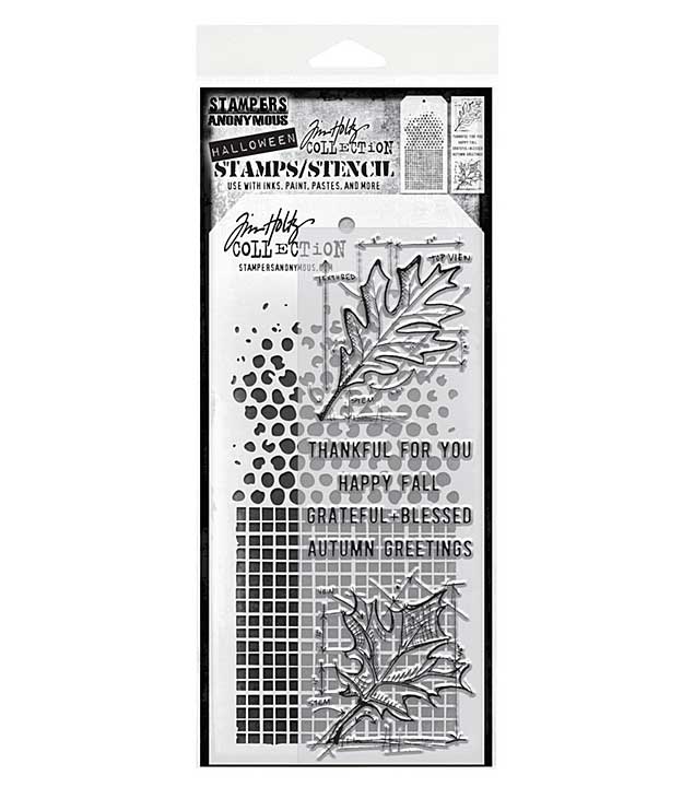 Stampers Anonymous Mixed Media #51 Tim Holtz StampsStencil