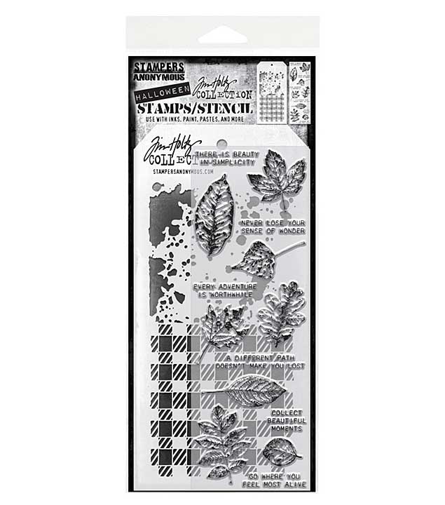 Stampers Anonymous Mixed Media #50 Tim Holtz StampsStencil