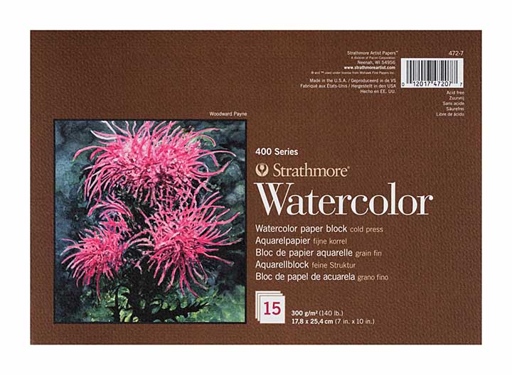 SO: Strathmore Watercolour Paper Pad (Block) 400 Series