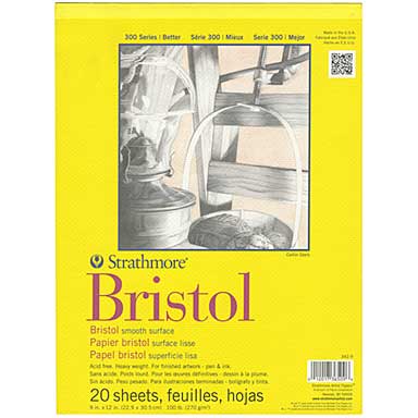 SO: Strathmore Bristol Smooth Paper Pad (9x12, 20 Sheets)