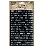 Idea-Ology Sentiments Label Stickers 64pk - Thoughts