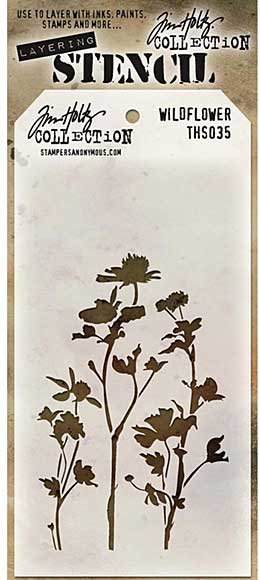 SO: Tim Holtz Layered Stencil 4.125x8.5 - Wildflower