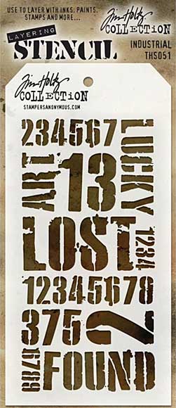 PRE: Tim Holtz Layered Stencil 4.125x8.5 - Industrial
