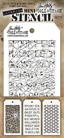Tim Holtz Mini Layered Stencil Set 3pk - Set #17
