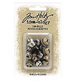 Idea-Ology Tiny Metal Bells 18Pkg - Nickel & Copper