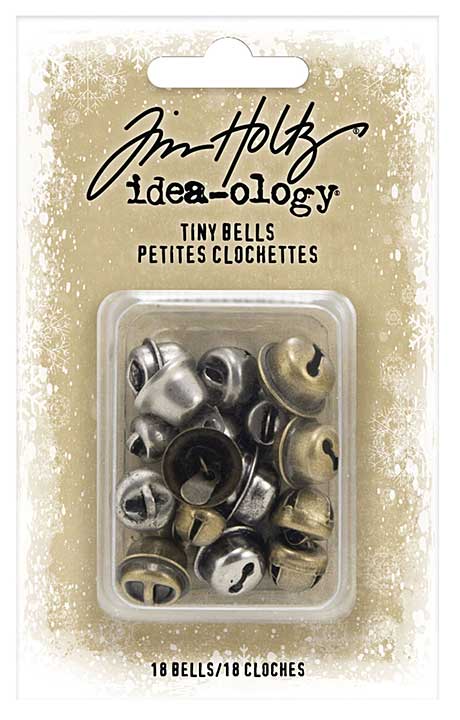 Idea-Ology Tiny Metal Bells 18Pkg - Nickel & Copper