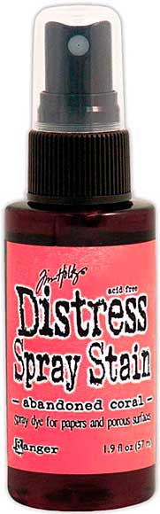 SO: Tim Holtz Distress Spray Stain 1.9oz Bottle - Abandoned Coral (COTM February)