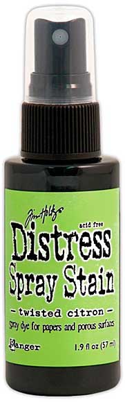 SO: Tim Holtz Distress Spray Stain 1.9oz Bottle - Twisted Citron (COTM May)