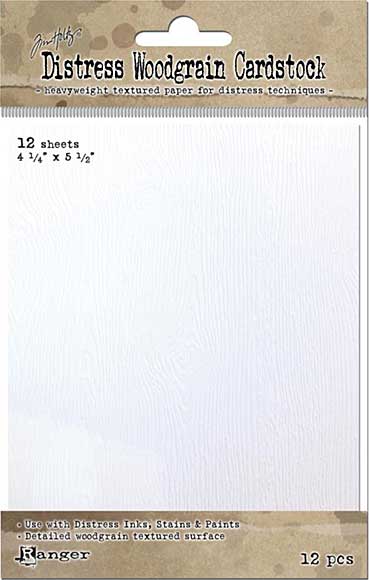 Tim Holtz Distress Woodgrain Paper 12 Sheets - 4.25x5.5