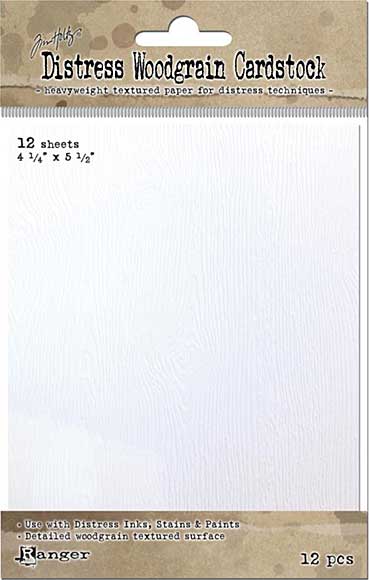 SO: Tim Holtz Distress Woodgrain Paper 12 Sheets - 4.25x5.5