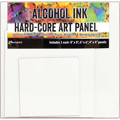 SO: Tim Holtz Alcohol Ink Hard Core Art Panel Square (4, 6 and 8 inches)