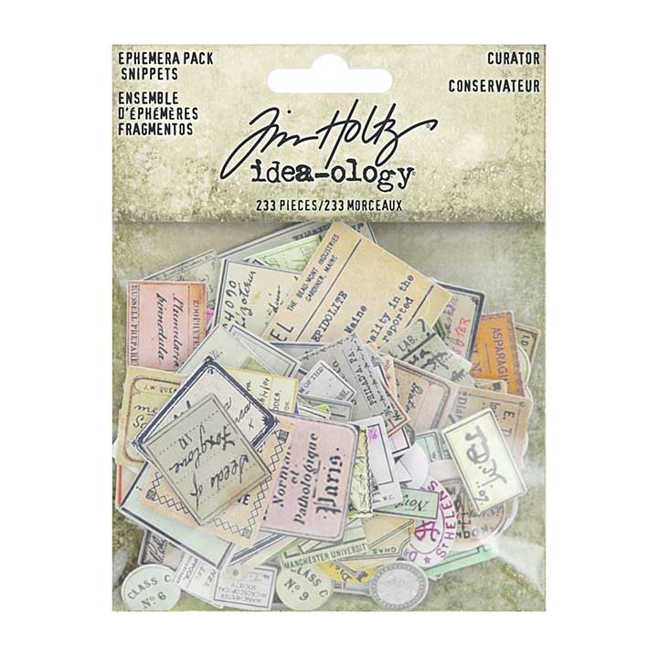 SO: Idea-ology Tim Holtz Curator Snippets Ephemera Pack