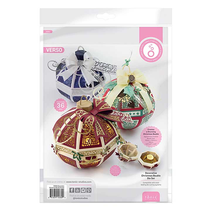 SO: Tonic Studios Die Set - Decorative Christmas Bauble