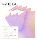 Craft Perfect Gloss Iridescent Mirror Cardstock 8.5x11 - Prismatic Pink