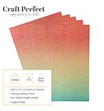 Craft Perfect Ombre Glitter Cardstock 8.5x11 - Mermaid Shimmer