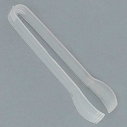 SO: Mini Clear Plastic Tongs 12 pack