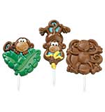 Lollipop Mold - Monkey 3 Cavity (3 Designs)