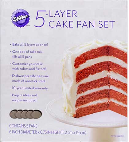 SO: Easy Layers! Cake Pan Set 5pk - 6