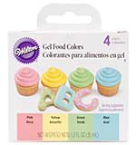 SO: Gel Food Colors .3oz 4pk - Pastel