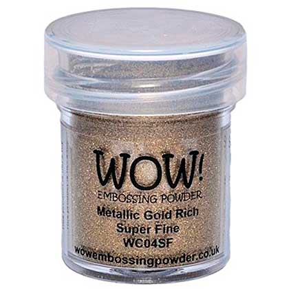 SO: Wow! Metallic Colours Embossing Powder - Gold Rich - Super Fine