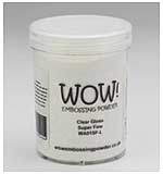 Wow Embossing Powder, Clear Gloss, Super Fine, Large 160ml Tub