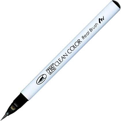 SO: Zig Clean Colour, 010 Black, Real Brush Marker Pen