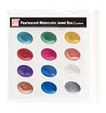Kuretake Pearlescent Watercolour Jewel Box Paints - 12 Colour Palette