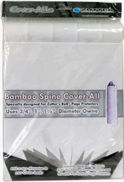 Zutter Bamboo Spine Cover-Alls White 8x8
