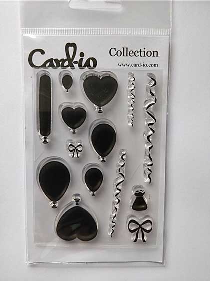 SO: Card-IO Clear Stamp Set - Uplifted Party Balloons