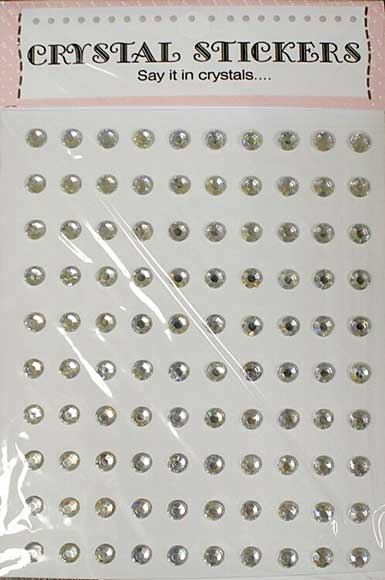 SO: Clear 100 Xlarge Diamond Stud crystal stickers