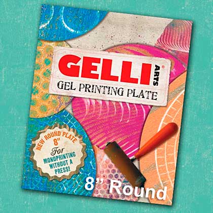 Gelli Arts Gel Printing Plate - 8 inch Round