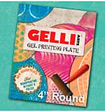 Gelli Arts Gel Printing Plate - 4 inch Round Plate