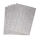 EVA Fun Craft Foam Sheets - Silver Glitter (2mm 22x30cm 5pk)