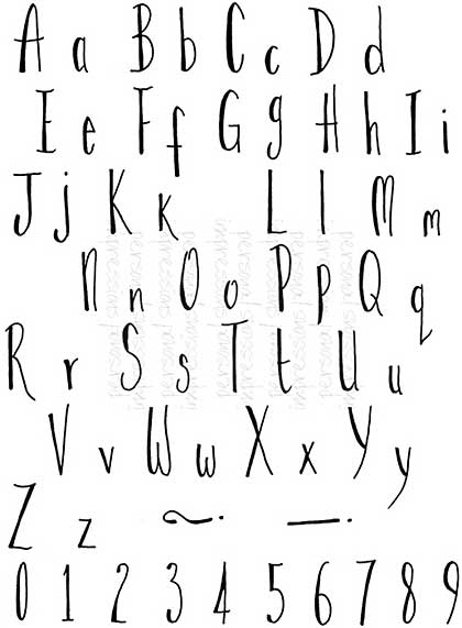 SO: Lindsay Mason Skinny Alphabet - Clear Stamp Set