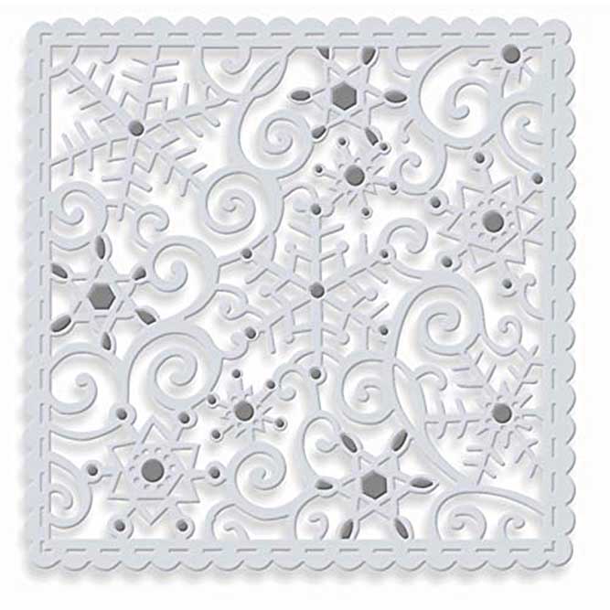 Sweet Dixie Cutting Die - Sparkling Snowflakes Square