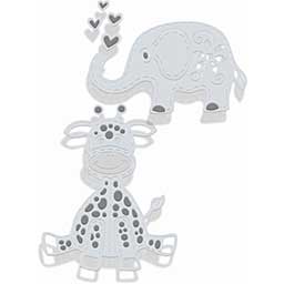 Toy Giraffe and Elephant (Sweet Dixie Cutting Die)