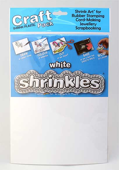 SO: Shrink Art - A4 White Shrink Plastic (6 sheets)