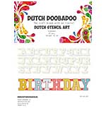 Dutch Doobadoo Mask Art Stencil Set - Alphabet A-Z (26 stencils, 12cm Tall)