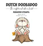 Dutch Doobadoo Rubber Stamp Rabbit Fall