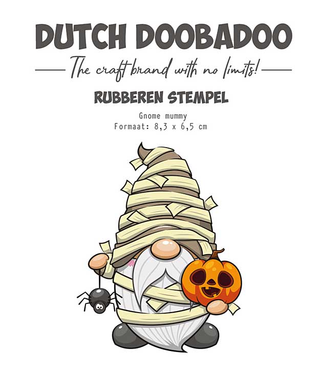 Dutch Doobadoo Rubber Stamp Gnome Mummy