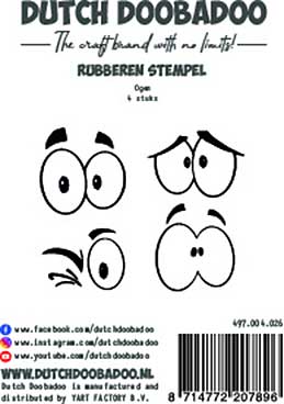 SO: Dutch Doobadoo Rubber Stamp Eyes (4pcs)